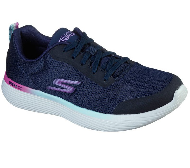 Skechers Gorun 400 V.2 - Light Impact - Womens Running Shoes Navy/Purple [AU-ZL5840]